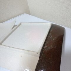 未使用×２枚　たち吉　角皿　四方皿　四隅反り返り　貫入　25㎝　高さ3～5㎝の画像