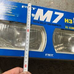 希少 当時物 箱付き FET M7 フォグ ランプ スポット 補助灯 角形 ハーネス付 AE86 S13 14 左右セット シルビア レビンの画像