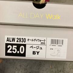 新品 未使用 ALL DAY Walk オール デイ ウォーク アキレス 靴 ショート ブーツ ベージュ 吸湿 発熱 抗菌 防臭 25.0cm 293の画像