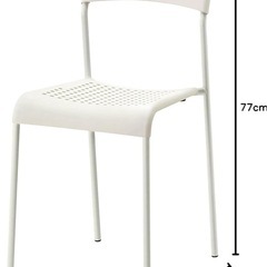 IKEA 鉄製の椅子2つ