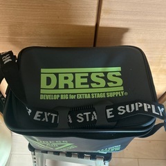 【最終値下げ‼️】マルチバッカン 18L 折りたたみタイプ ブラック/ライムグリーン DRESS 釣り 釣具 道具 魚 海水 ショルダーベルト バケツ 折りたたみ セミハード バッグ ドレス の画像