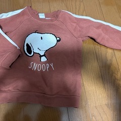 スヌーピー　裏起毛長袖　90cm
