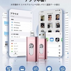 USB usbメモリー USBメモリ スマホ バックアップ 256GB の画像