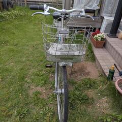 26インチ内装5段ブリヂストンベルトドライブ,ステンレスアルミ自転車シティサイクル整備済みの画像