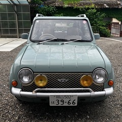 日産 パオ 5MT ノーマルルーフ 車検残りありR7.7 の画像