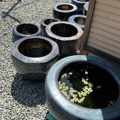 ②火鉢　メダカ鉢　水蓮鉢　 いろいろ　¥500〜