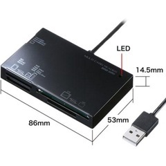 マルチカードリーダー サンワサプライ パソコン USBの画像
