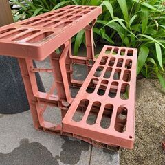 植木鉢置きお話中