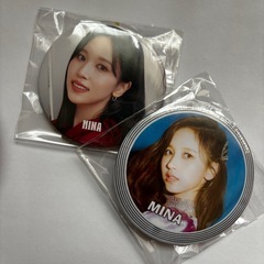 6月15日まで　TWICE MINA 缶バッジ　2個セット