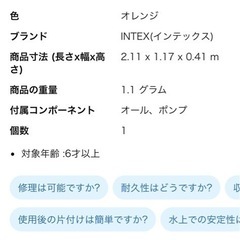 インテックス　ゴムボート300の画像