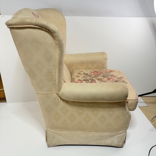 シングルソファ アンティーク アームソファ ひじ掛け 一人掛け 【糸島