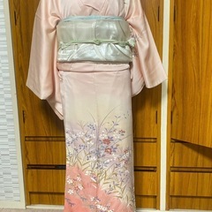 4点セット 訪問着 花柄　袋帯　帯締め　帯揚げ　入学式　お宮参り...