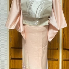4点セット 訪問着 花柄　袋帯　帯締め　帯揚げ　入学式　お宮参り　七五三の画像