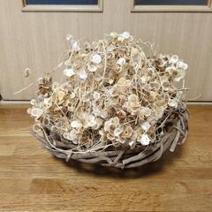 売り切り！古民家カフェやナチュラルインテリアに【山芋花ガラ&ツルかご】
