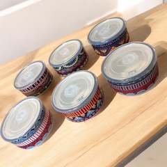 アジアンテイストの陶器 タッパー コストコ ⑥個セット