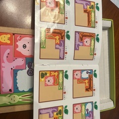 森の動物木製パズルの画像