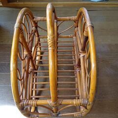 ★中古　ラタン　籐細工　マガジンラック★の画像