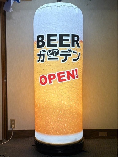 ビアガーデン向け回るバルーン看板