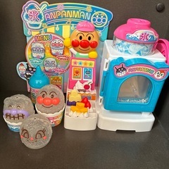 美品 アンパンマン レインボーかき氷屋さん おもちゃ 光る 喋る