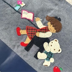 【数回使用美品】ファミリアfamiliarデニムバッグママバッグレッスンバッグの画像