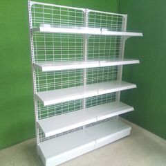 H187cm×W70cm×D38cm ３連結片面４段什器 プライ...