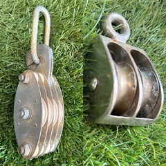 滑車　5点セット 真鍮製 鉄製 アルミ製の画像