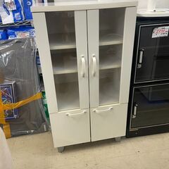 食器棚　No.3470　コンパクトサイズ　ホワイト　キッチン収納...