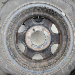 トヨタ ハイエース 100系 200系 キャラバン 純正ホイール 鉄ホイール 15×6J PCD139.7 6穴 4本 スタッドレス 黒の画像