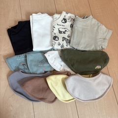 60〜70半袖、スタイ　12点セット