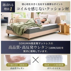 【新品未使用】GOKUMIN プレミアムスプリングマットレス　シングル の画像