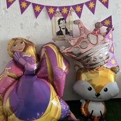 ラプンツェル　誕生日　風船　ガーランド 