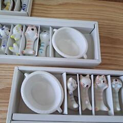 😸猫型箸置きと箸入れ付きセット🥢の画像