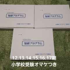 知研プログラム年長　6期分※第12期~17期 小学校受験