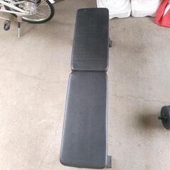 トレーニングベンチ折り畳み可能   ダンベル付き