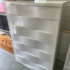 7段タンス 衣装ケース 白 ホワイト シンプル家具 収納ケース