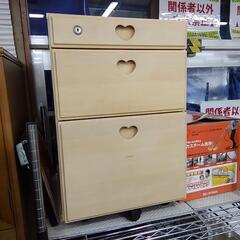 デスク用サイドワゴン(キャスター付き)　84027