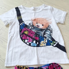 キッズ　Tシャツ　ショートパンツ　セット　80 90 子供服　セットアップ　半袖の画像