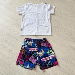 キッズ　Tシャツ　ショートパンツ　セット　80 90 子供服　セットアップ　半袖の画像