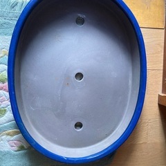 盆栽用の鉢　青