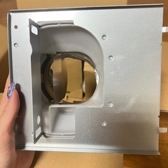 東芝 ダクト用換気扇 ≪ツインエアロファン≫ ルーバーセットタイプ 低騒音形 スタンダード格子タイプ サニタリー用 鋼板ボディ 接続ダクトφ100mm 埋込寸法175mm角 DVF-T10Lの画像