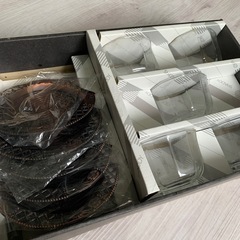 ⑤【未使用】昭和レトロ冷茶セット　カレンピーコック
