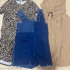 zara ワンピース　サロペット