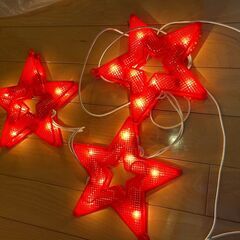 星３つ電球　室内用　クリスマスの画像