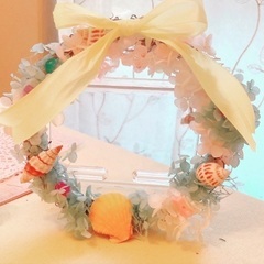 いろいろ　フラワーリース作りましょう！の画像