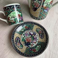 ⑧【未使用】茶器セット　急須、カップ、小皿付きの画像