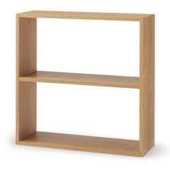 無印良品 スタッキングシェルフ ワイド オーク