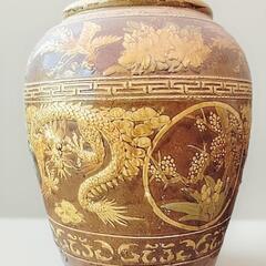 一番大きいサイズ 特大甕 壺 花瓶 釜 骨董品 工芸品 睡蓮蜂 ...