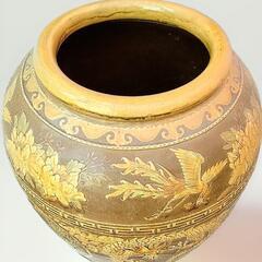 一番大きいサイズ 特大甕 壺 花瓶 釜 骨董品 工芸品 睡蓮蜂 メダカ の画像