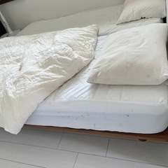 無印良品シングルベッド×2個の画像