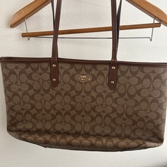 #COACH #コーチ シグネチャー #トートバッグ ブラウン